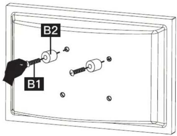 ErgoAV ERDGS2-01B - Option B (pour moniteur à dos incurvé) - 1