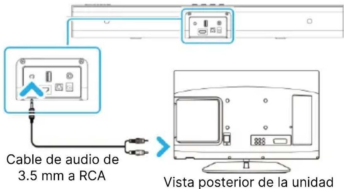 Majority Naga 40 - Cambie el modo de la barra de sonido a AUX: - 1