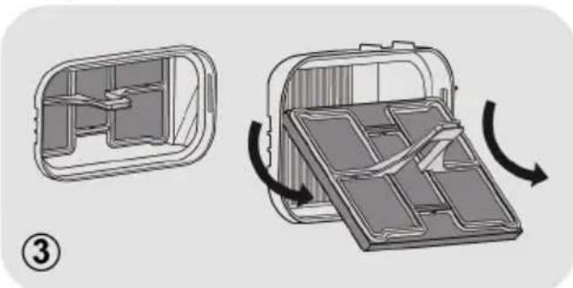 Essentiel B ESLHP9-1b - Cómo limpiar los filtros de esponja - 3