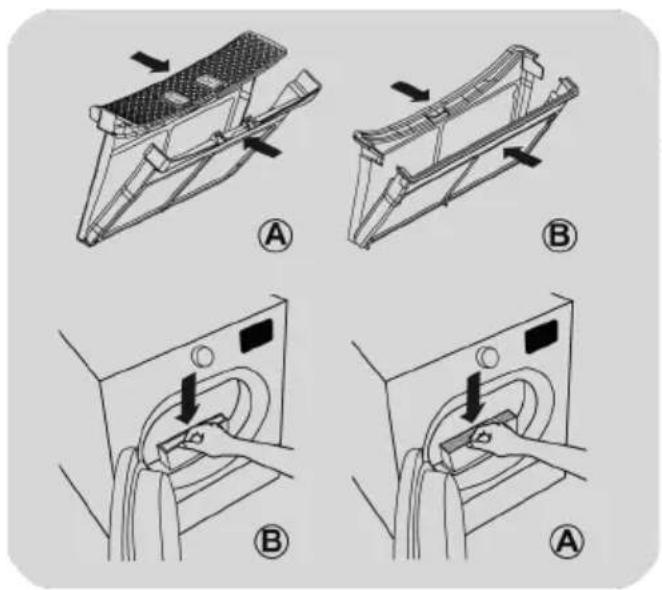 Essentiel B ESLHP9-1b - To clean the lint filters - 4