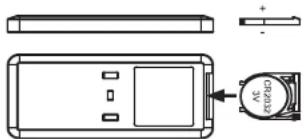 Essentiel B ERSC-4262b - Um die Batterie der Fernbedienung zu ersetzen: - 2