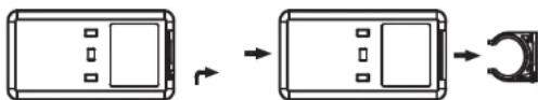Essentiel B ERSC-4262b - Um die Batterie der Fernbedienung zu ersetzen: - 1