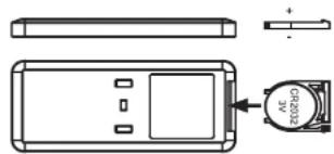 Essentiel B ERSC-4262b - To insert or replace the battery in the remote control: - 2