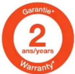 Garantie® 2 ans/years Warranty®
