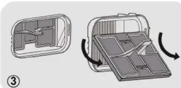Essentiel B ESLHP10-2b - Pour nettoyer le filtre en éponge - 2
