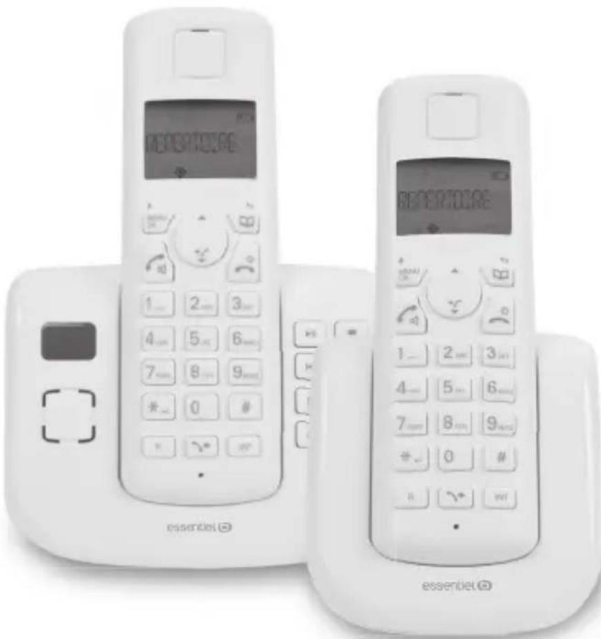 Essentiel B Wave 2 Trio Rép - Téléphone sans fil avec répondeur - 1