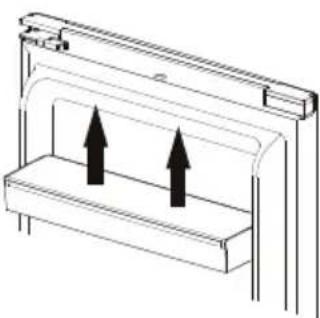 Essentiel B ECAVE 185-60hob1 - Colocación de los estantes de la puerta - 1