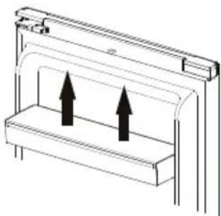 Essentiel B ECAVE 185-60hob1 - Positioning the door shelves - 1