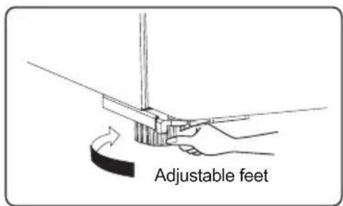 Essentiel B ERDV165-55s3 - Levelling the appliance - 2