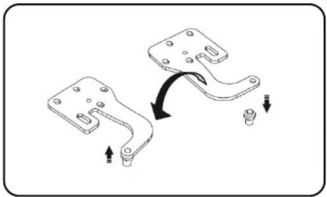 Essentiel B ERDV165-55s3 - Procedure voor het omkeren van de deuropening - 10