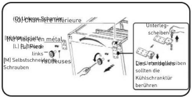 Essentiel B ERDV165-55s3 - Verfahren zum Umkehren der Türöffnungsrichtung - 7