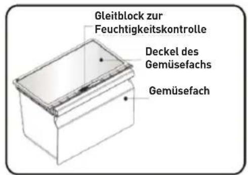 Essentiel B ERDV165-55s3 - Gemüsefach und Feuchtigkeitsregelung (bei einigen Modellen nicht verfügbar) - 1