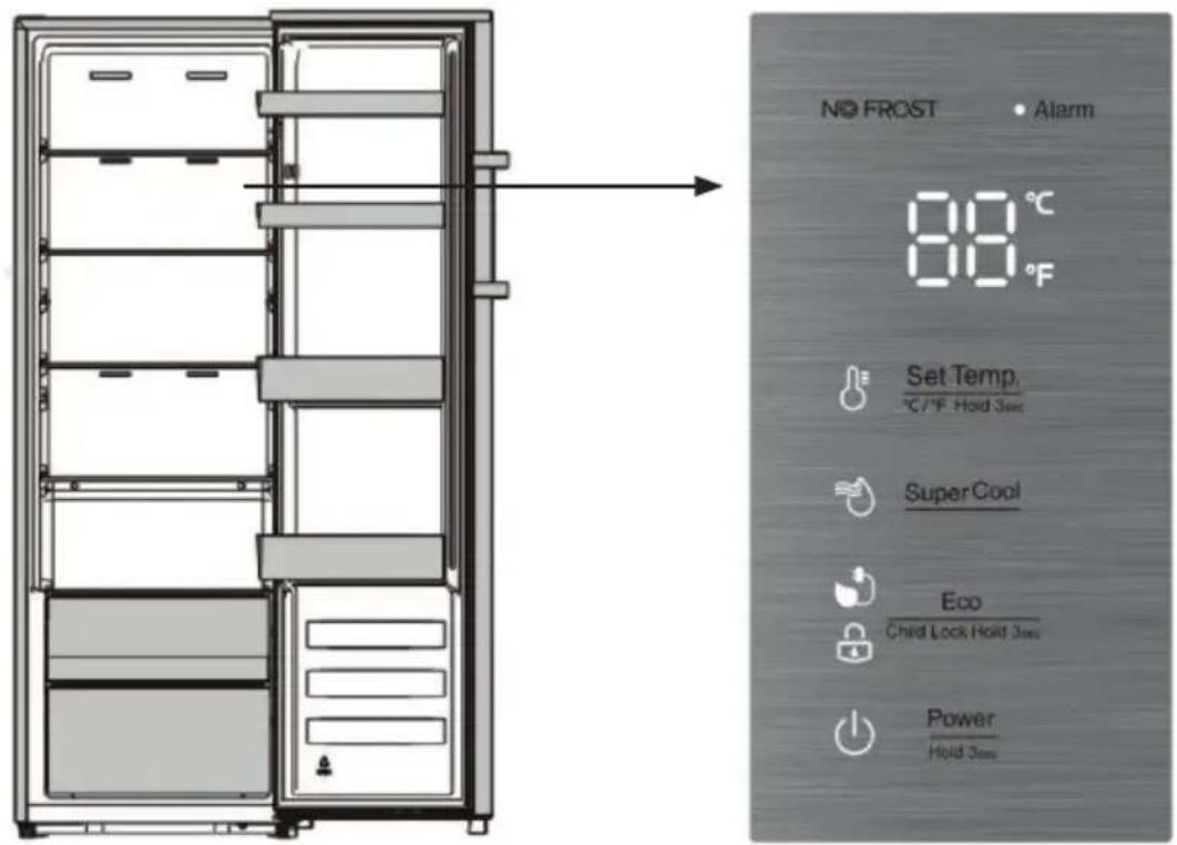 Essentiel B ERLV170-60hib1 - Description du bandeau de commandes - 1