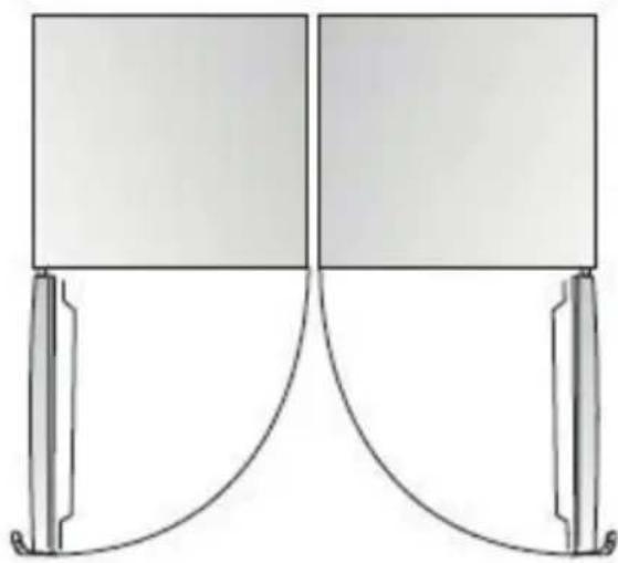 Essentiel B ERLV170-60hib1 - IMPORTANT: be careful not to block the air vents in the cabinet or recess in which the appliance is installed. - 1