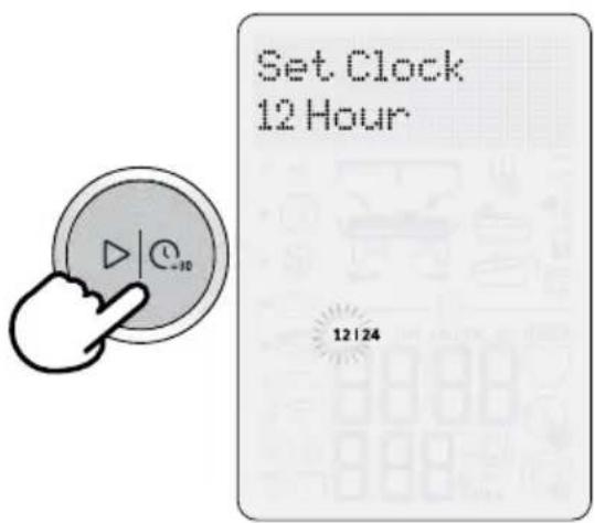 SAGE the Combi Wave 3 in 1 BMO870 - SETTING THE CLOCK - 12- OR 24-HOUR CLOCK DISPLAY - 1