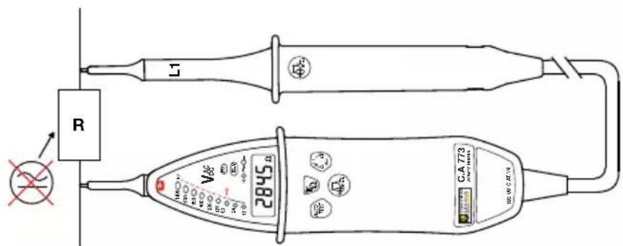 CHAUVIN ARNOUX C.A 773 - INDICATING THE QUALITY OF THE CONTINUITY LEVEL. - 1