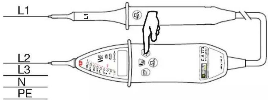 CHAUVIN ARNOUX C.A 773 - ORDER OF PHASES - 1