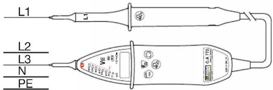 CHAUVIN ARNOUX C.A 773 - ORDER OF PHASES - 3