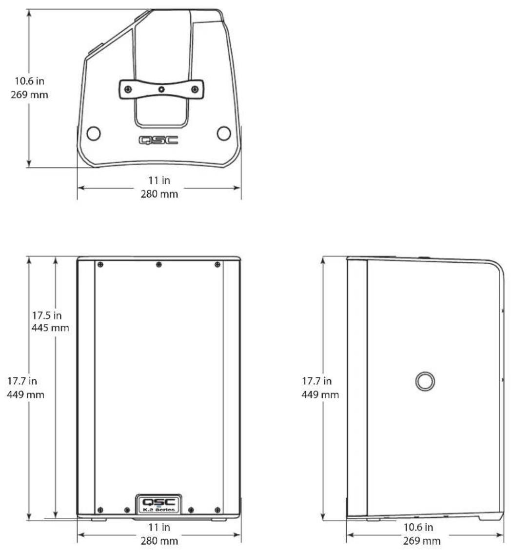 QSC K8.2 - Dimensions - 1