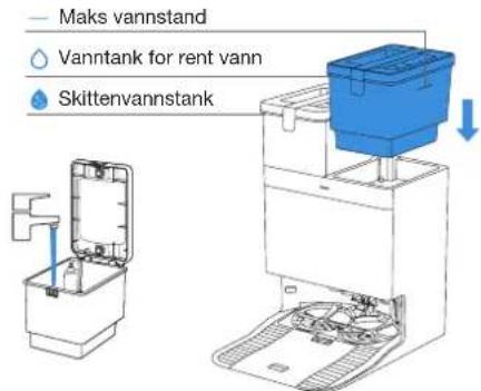 ECOVACS DEEBOT T30C - Fylle rentvannstanken - 1