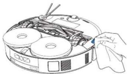 ECOVACS DEEBOT T30C - Clean the Anti-drop sensor - 1