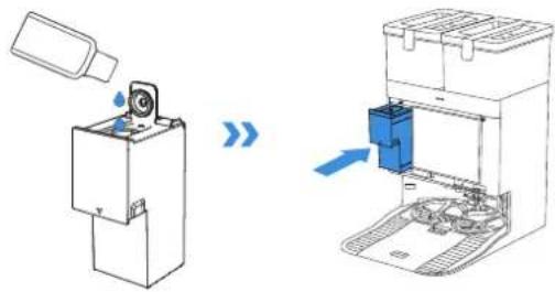 ECOVACS DEEBOT T30C - Aggiungere la soluzione detergente (venduta separatamente) - 2
