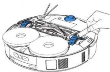 ECOVACS DEEBOT T30C - Reinige das Universalrad und die Hilfsräder - 1