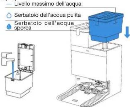ECOVACS DEEBOT T30C - Riempimento del serbatoio dell'acqua pulita - 1
