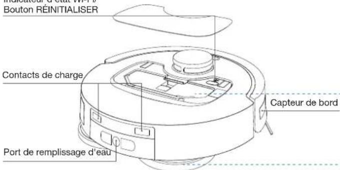 ECOVACS DEEBOT T30C - À l'intérieur du robot (sous le capot supérieur) - 1