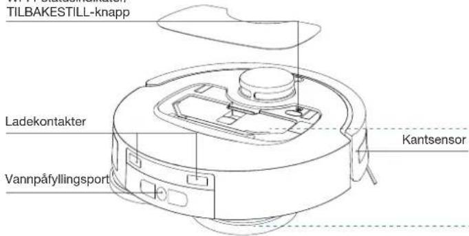 ECOVACS DEEBOT T30C - Inne i roboten (under toppdekselet) - 1