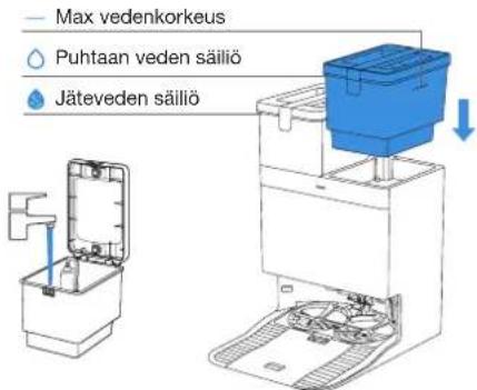 ECOVACS DEEBOT T30C - Täytä puhtaan veden säiliö - 1