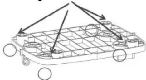 Toyotomi TD-2410 - Installeer de wielen - 2