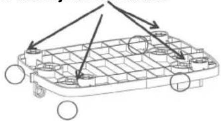 Toyotomi TD-2410 - Montaje de las ruedas - 1