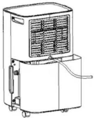 Toyotomi TD-2410 - Durchgehender Wasserablauf - 1