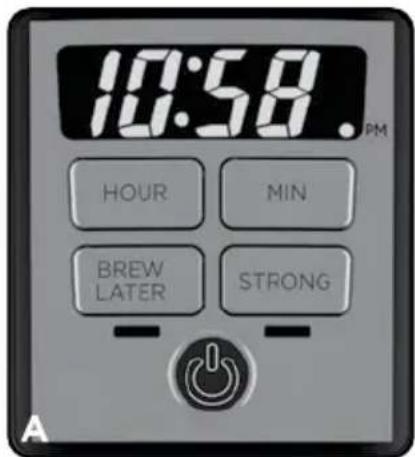 BLACK & DECKER CM1231S - Ajuste del Reloj Digital - 1