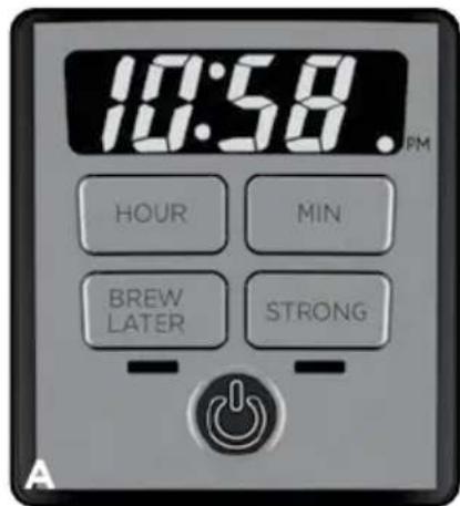 BLACK & DECKER CM1231S - Réglage de l'horloge numérique - 1