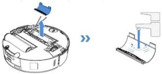 ECOVACS DEEBOT X9 PRO OMNI - ③ Manutenzione della spazzola principale e della spazzola laterale - 3