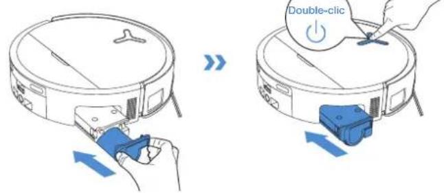 ECOVACS DEEBOT X9 PRO OMNI - Balai à vadrouille, bac collecteur et bac à eau sale Nettoyez le balai à serpillière. - 5