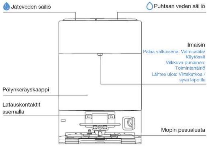 ECOVACS DEEBOT X9 PRO OMNI - Näkymä OMNI Station -aseman edestä - 1