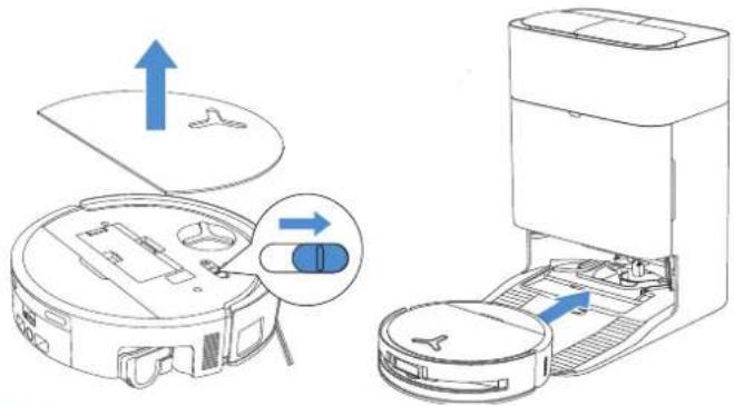 ECOVACS DEEBOT X9 PRO OMNI - ③ Kytke virta päälle ja lataa robotti - 1