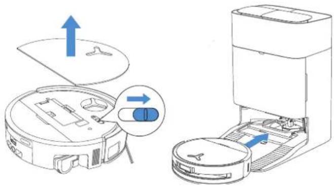 ECOVACS DEEBOT X9 PRO OMNI - ③ Power ON and Charge the Robot - 1