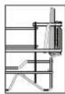 WHIRLPOOL WH3FB14BN7A0X - OPVOUWBARE KLEPPEN MET VERSTELBARE STAND - 1