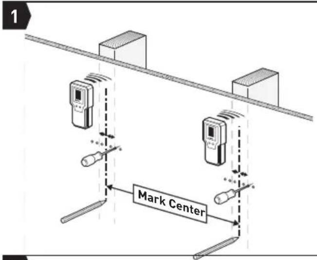 ErgoAV ERTSX2-01B - Option B: For Wood Stud Installation - 2