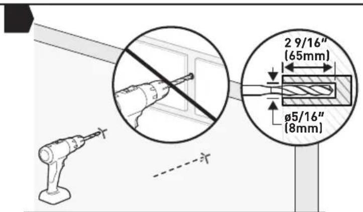 ErgoAV ERTSX2-01B - Option C: For Concrete and Concrete Block Wall Installation - 2