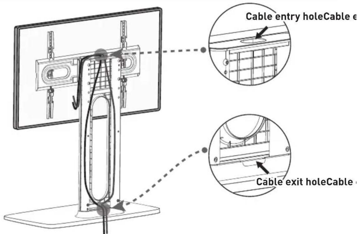 ErgoAV ERTSX2-01B - STEP 5 Manage the Cables and Attach the Back Cover - 1