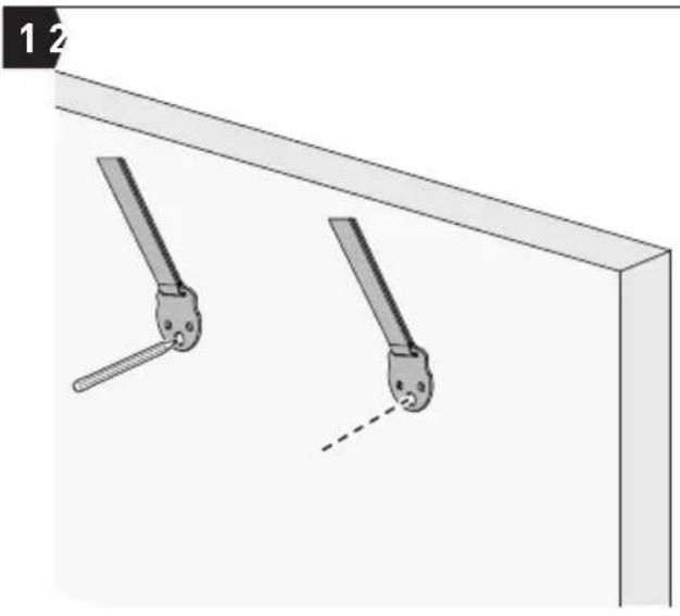 ErgoAV ERTSX2-01B - Option C : Pour l'installation sur mur en béton et en blocs de béton - 1