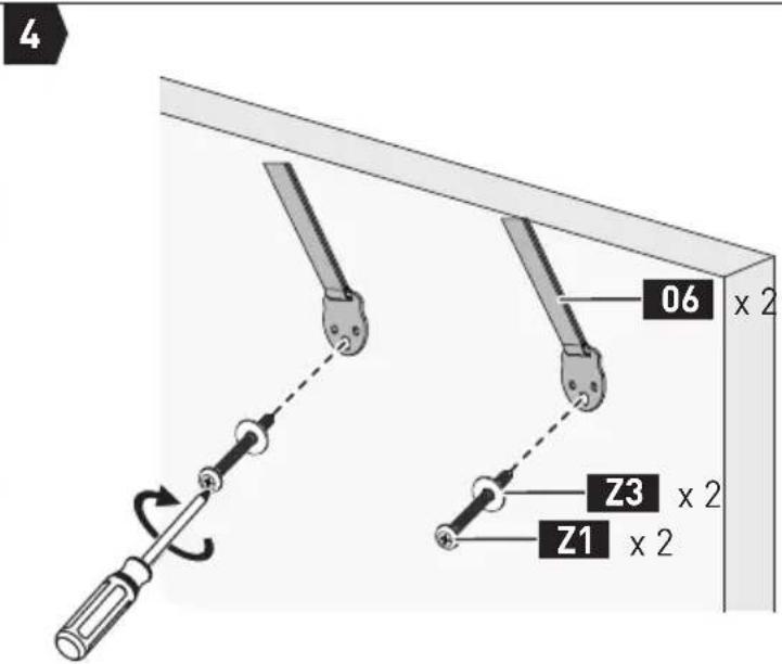 ErgoAV ERTSX2-01B - Option C : Pour l'installation sur mur en béton et en blocs de béton - 3