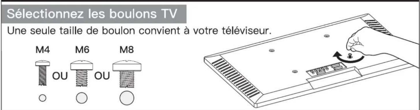 ErgoAV ERMMM2-01B - Étape 1 Fixez les supports du téléviseur sur le téléviseur - 1