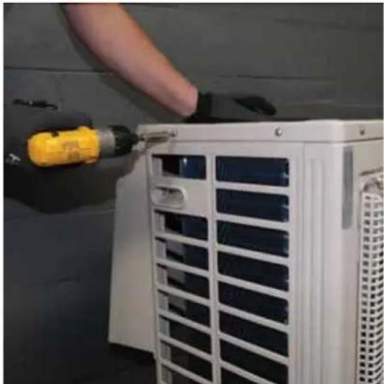 HAIER Tempo 1U3036TL2HFA - Kit de Temperatura Ambiente Baja (cont.)   Instalación de Protector de Nieve Lateral - 1