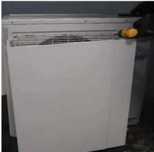 HAIER Tempo 1U3036TL2HFA - Kit de Temperatura Ambiente Baja (cont.)   Instalación del Deflector de Viento (cont) - 1